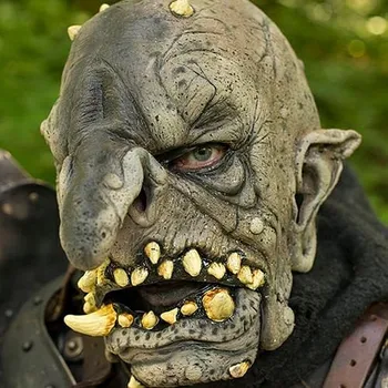 Karnevalový doplněk imago Maska Troll - hnědá