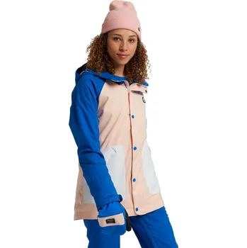 Dámská bunda burton Dámská zimní bunda eastfall jk lapis blue/peach melba/stout white