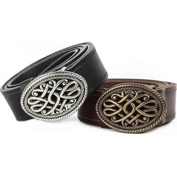 Karnevalový doplněk imago Kožený opasek Sigur, barva černá