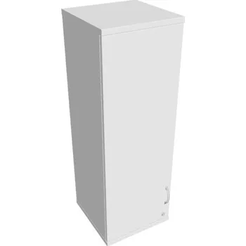 Kancelářský vozík HOBIS kancelářská policová skříň horní - SZ 3 40 01 L H, zámek Huwill, bílá + doprava zdarma