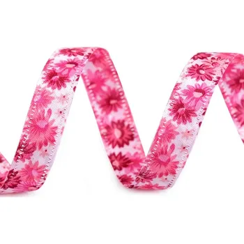 Oboustranná stuha Květy šíře 13 mm Vzor: 1