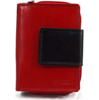 Peněženka Dámská kožená peněženka Bellugio 134 Barva: Černo červená