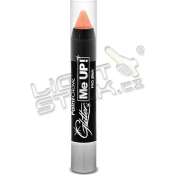 Karnevalový doplněk Moon Creations Třpytková tužka na tělo a obličej 3g, UV, bodypainting - Červená