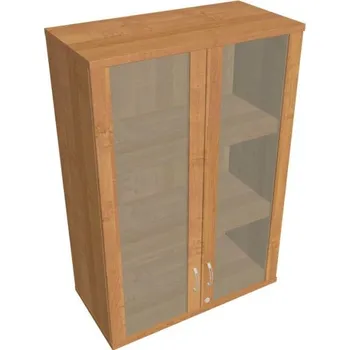Kancelářský vozík HOBIS kancelářská policová skříň horní - SZ 3 80 04 H, zámek Huwill, olše + doprava zdarma