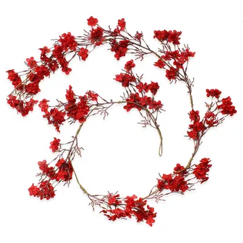 umělá květina Girlanda květy umělá 150cm bordó (786842)