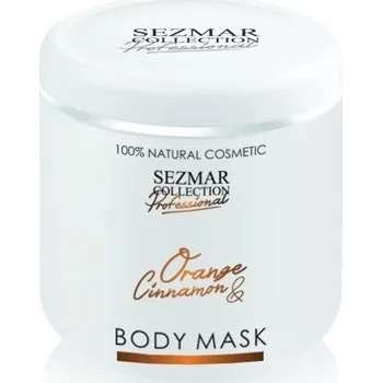 Pleťová maska Sezmar Professional Přírodní maska na tělo a obličej pomeranč & skořice 500 ml
