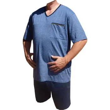 Pánské pyžamo xcena Pyžama bavlněné melír Velikost: XXXL