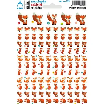 samolepka Školní minisamolepky Lištičky 178