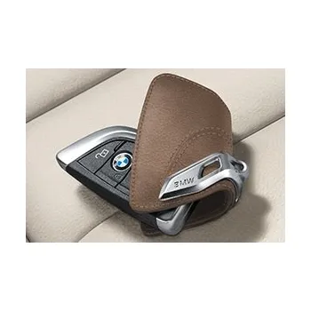 Módní doplněk BMW Kožené pouzdro na klíč Hnědá
