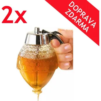 Nádoba na med Deminas Unikátní dávkovač medu - sirupu - DVOJBALENÍ 200 ml