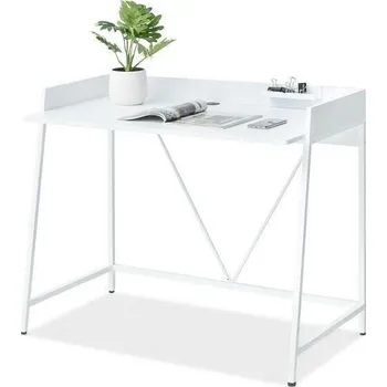 Psací stůl MPT Psací stůl Liam na kovovém rámu - bílý