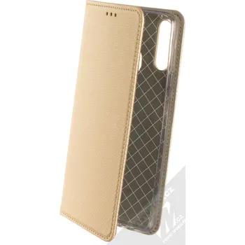 Pouzdro na mobilní telefon 1Mcz Magnet Book flipové pouzdro pro Samsung Galaxy A20s zlatá (gold)
