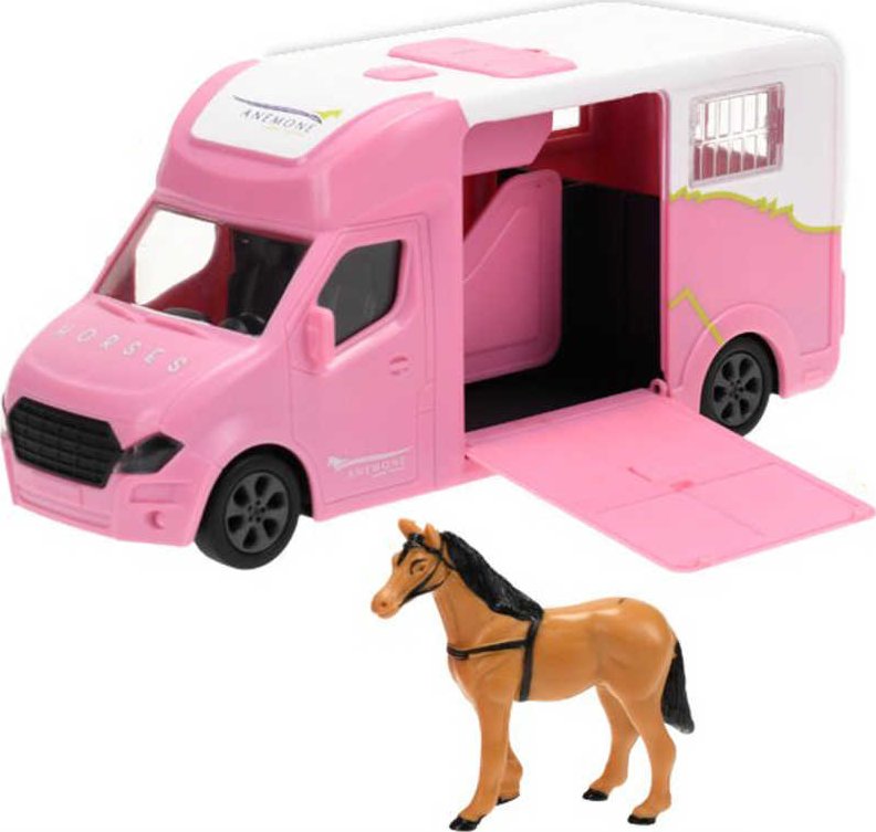 Mikro Trading Přepravní auto s koněm růžové od 348 Kč