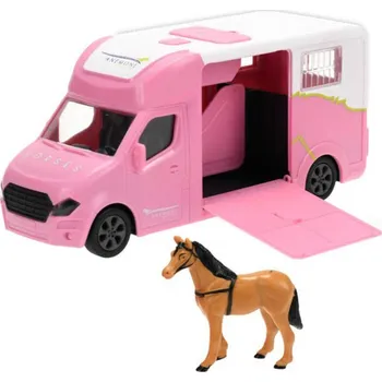 autíčko Mikro Trading Přepravní auto s koněm