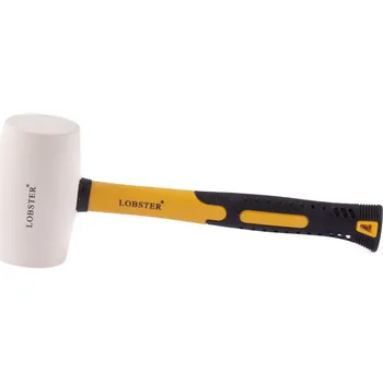 Palice Palička gumová bílá 65mm s fiberglassovou násadou