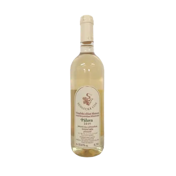 Víno Pálava pozdní sběr 2019 polosuché (bílé polosuché víno)