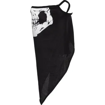 Módní doplněk Rouška dlouhá 101 Inc Long Skull - černá