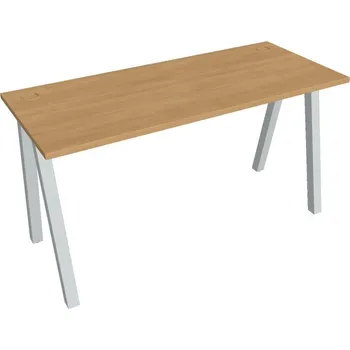 Kancelářský vozík HOBIS kancelářský stůl rovný - UE A 1400, hloubka 60 cm, dub + doprava zdarma