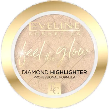 Přípravek na tvář Eveline Cosmetics Feel the Glow rozjasňovač obličeje 01, 5 g