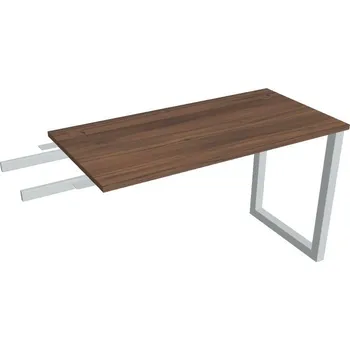 Kancelářský vozík HOBIS přídavný stůl do úhlu - UE O 1200 RU, hloubka 60 cm, ořech + doprava zdarma