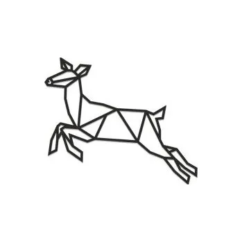 Obraz Dřevěná dekorace na zeď Jumping Doe Siluette s možností výměny či vrácení do 30 dnů - JD2