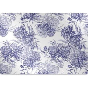 Podložka pod nábytek Podložka pod kancelářskou židli fialové pivoňky