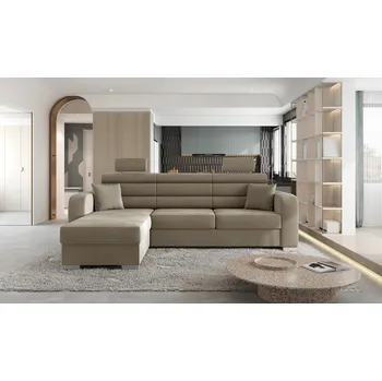 Sedací souprava Rozkládací rohová sedačka MONIKA béžová