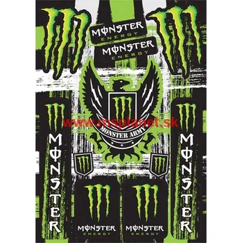 Samolepicí dekorace na vozidlo Nálepky moto Monster Energy 10