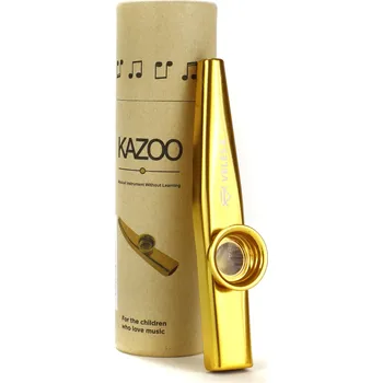 Dechový nástroj Veles-X Kazoo Metal, Gold + prodloužená záruka 3 roky