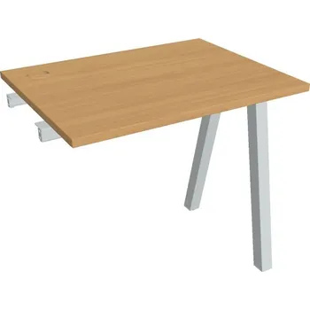 Kancelářský vozík HOBIS přídavný stůl rovný - UE A 800 R, hloubka 60 cm, buk + doprava zdarma