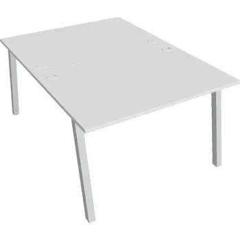 Kancelářský vozík HOBIS kancelářský stůl zdvojený - USD A 1200, bílá + doprava zdarma