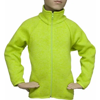 Dívčí oblečení Fantom Dětský svetr na zip - NEONOVĚ ZELENÝ - DOPRODEJ KONFEKČNÍ VELIKOST: 86