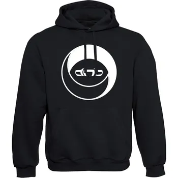 Pánská mikina DNBMARKET.CZ Pánská mikina s kapucí |D&B + NEURO| CircleEye Velikost: XL, Barva: Černá - Design 1