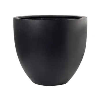 Květináč Moderní květináč Fiberstone Jesslyn L Black 70x61cm