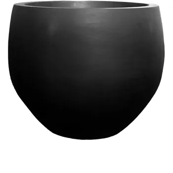Květináč Moderní květináč Fiberstone Jumbo Orb S Black 87x73cm