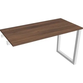Kancelářský vozík HOBIS přídavný stůl rovný - UE O 1200 R, hloubka 60 cm, ořech + doprava zdarma