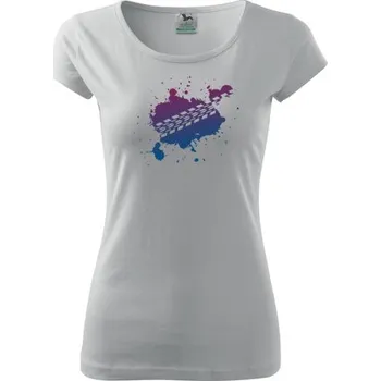 Dámské Triko s moto motivem 177 Moto stopa