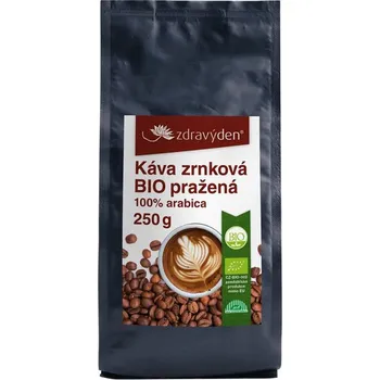 Káva Zdravý den Káva zrnková BIO pražená 250g