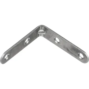 Nábytkové kování Interex Spojovací úhelník 60 x 60 mm - 10 ks / Bílý zinek