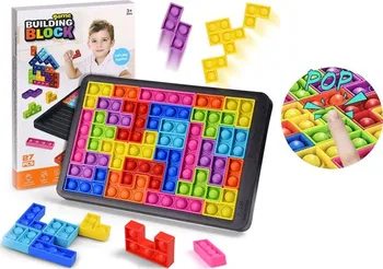 POP IT Desková hra Tetris praskání bublin