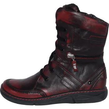 Dámské lodičky Kacper dámská zimní obuv 4-6463 Barva: červená, Velikost: 36