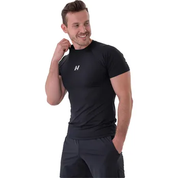 Pánské tričko Nebbia Funkční slim-fit tričko 324 černé L