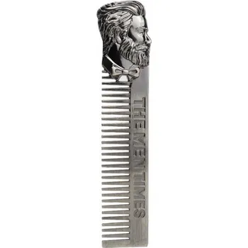 Péče o vousy Hřeben Barber Stainless Steel