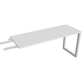 Kancelářský vozík HOBIS přídavný stůl do úhlu - UE O 1600 RU, hloubka 60 cm, bílá + doprava zdarma