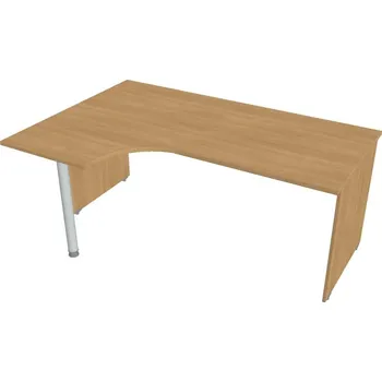 Kancelářský vozík HOBIS stůl pracovní, sestava pravá - GE 1800 60 P, dub + doprava zdarma