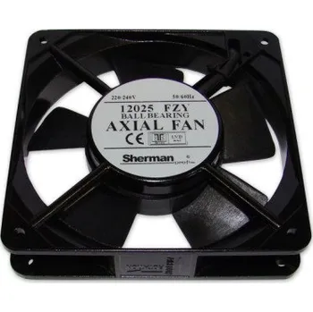 Domácí ventilátor Sherman MG12025FZYBT Ventilátor 12025 FZY BT, 120x120x25 mm, 230 V, kuličková ložiska