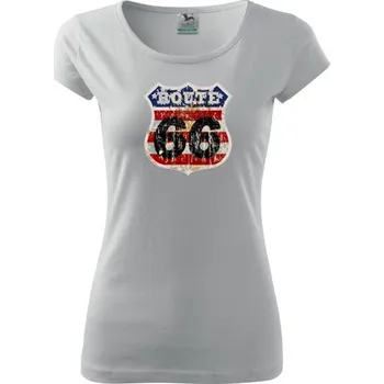 Dámské tričko Dámské Triko s moto motivem 26 Route 66