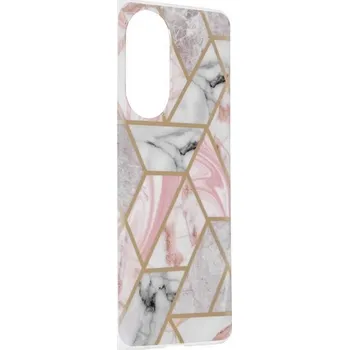 Pouzdro na mobilní telefon Kryt Honor 50 5G Marble Pink Hex (obal neboli pouzdro Honor 50 5G)