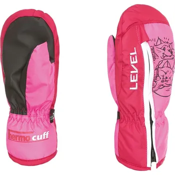 Level Glove Dudy Mitt Pink dětské rukavice,palčáky růžové Velikost: III - 5-6 let dětská