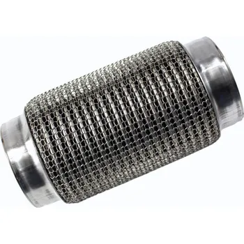 Výfuková trubka Nerez pružný díl / vlnovec 50x120 mm s ochranným opletem